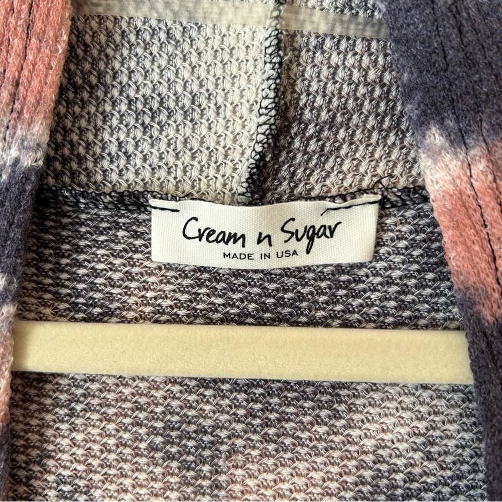 Lightweight Long Sleeve Women's Cardigan, Pockets, Open Front Made in the USA - Picture 7 of 8